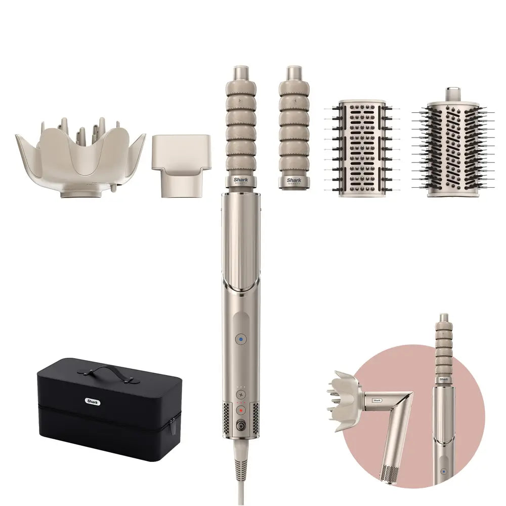 Shark HD446SLEU FlexStyle 5v1 Styler na vlasy & Vysoušeč - Champagne
